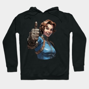 Vault Girl Thumbs Up Wasteland Hoodie